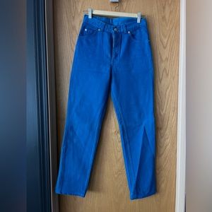 Levi’s bright blue vintage deadstock